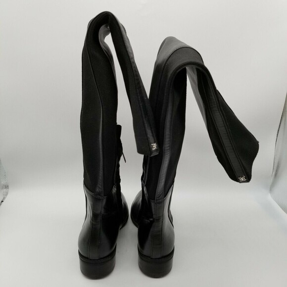 Sam Edelman Womens Black Leather Pam Over The Knee Boots Size 5.5 - Picture 4 of 6
